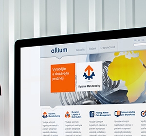 Návrh webdesignu pro společnost Allium